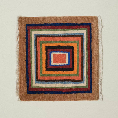 The Highland Wool Seat Mat | Hand-Spun & Knotted Artifact
