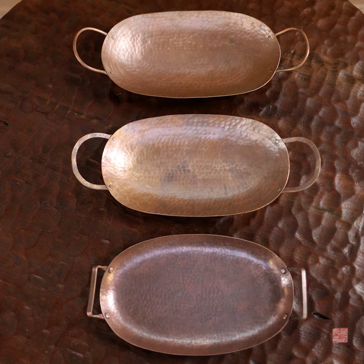 The Oval Copper Serving Pan | Heritage Hand-Forged Edition