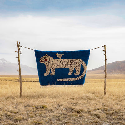The Monumental Snow Leopard Rug | Hand-Knotted Artifact