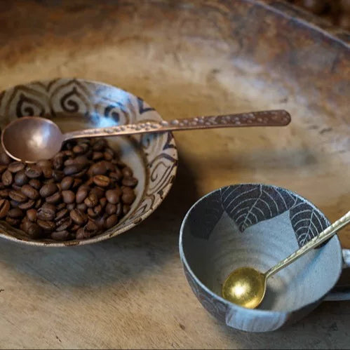 The Artisan Tasting Spoon | Hand-Hammered Brass & Copper