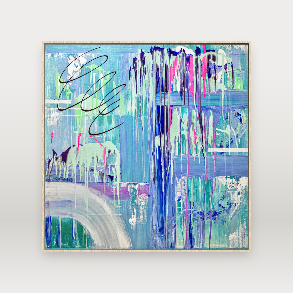 Wonderland: The Sound of Rain | Limited Edition Abstract Canvas