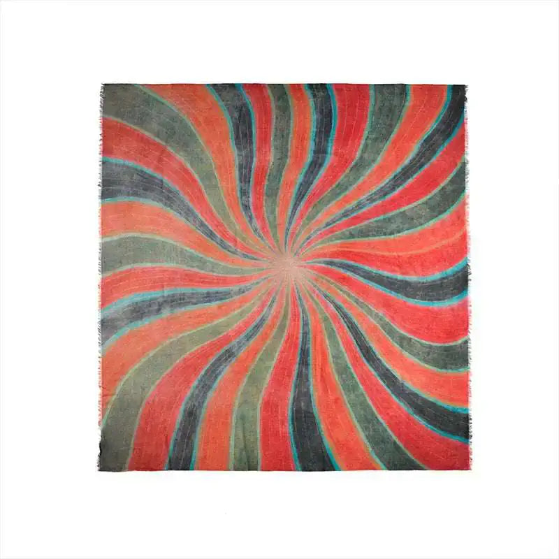 The Rainbow Prism | White Yak Down | 47" x 47" (120 x 120 cm)